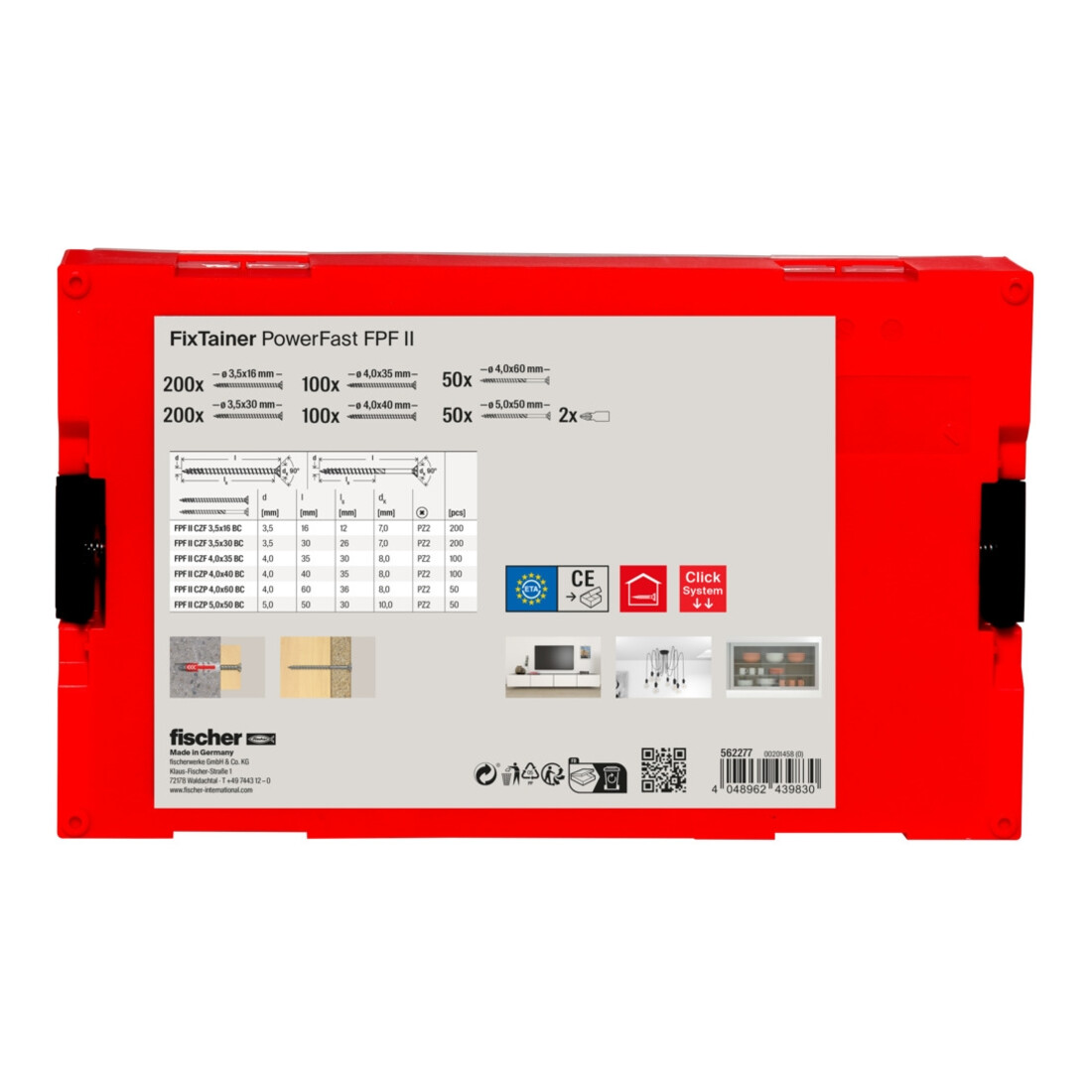 fischer FixTainer PowerFast II SK PZ + Bit