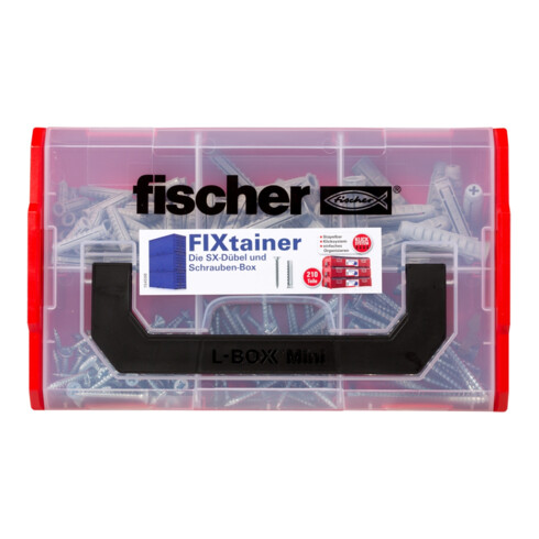 fischer FIXtainer - SX plug and screw box