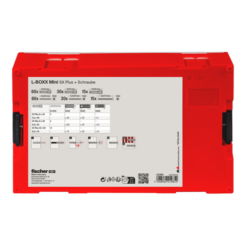 fischer FixTainer - SX-Plug en Schroeven-Box
