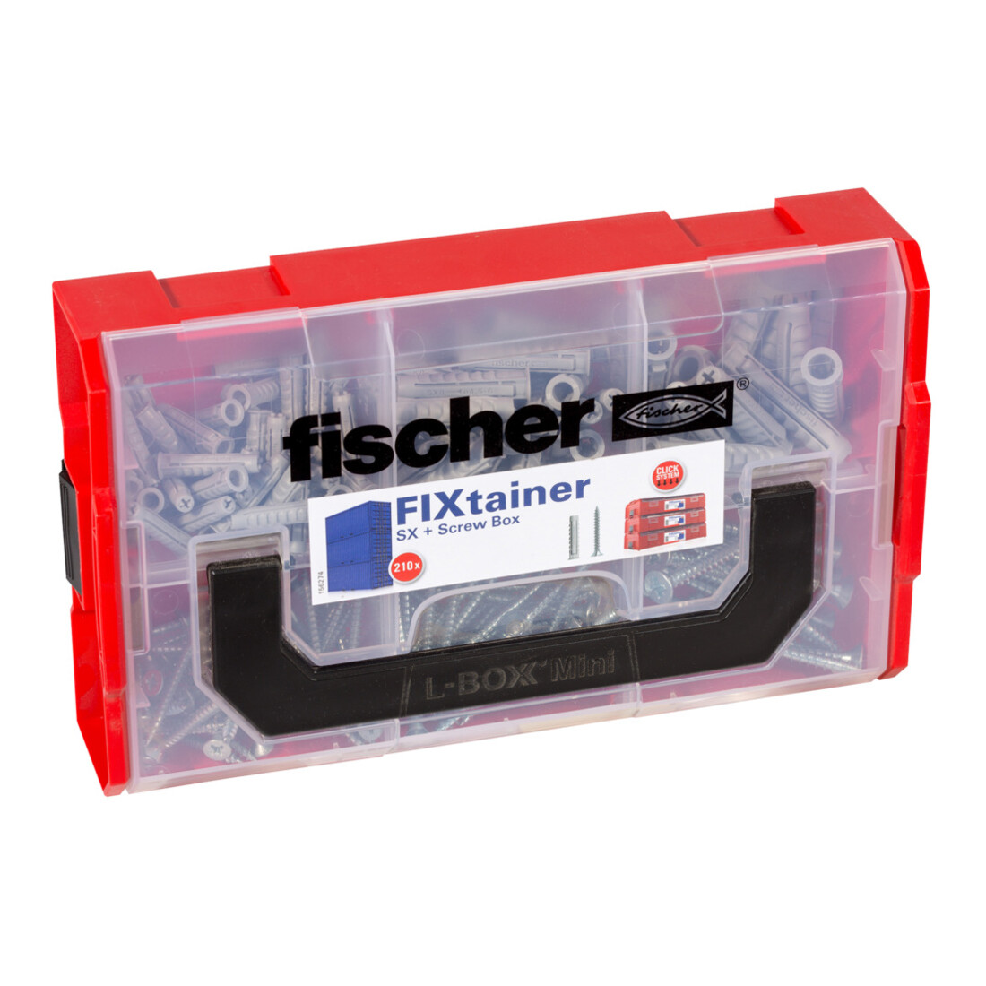 fischer FixTainer - SX pluggen met schroeven