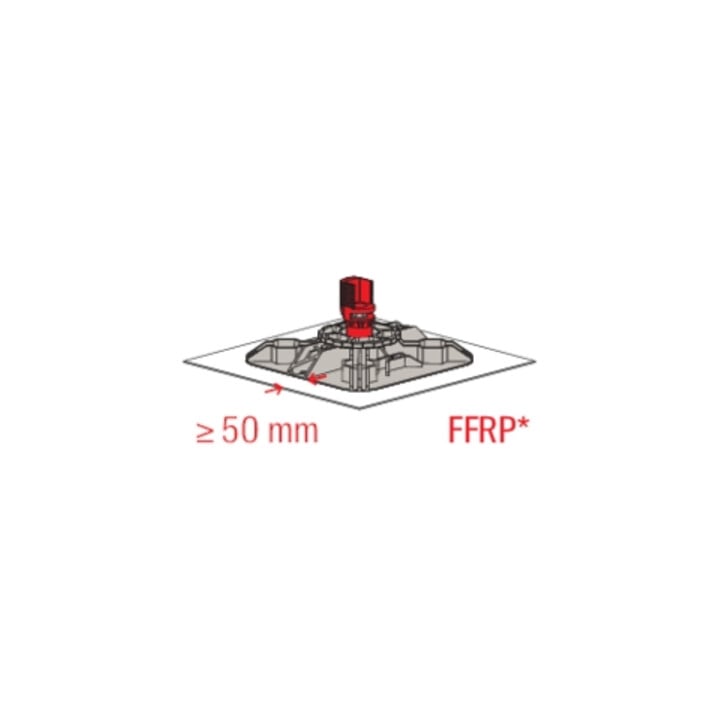 fischer Flachdachfuß FFRBB Ballast
