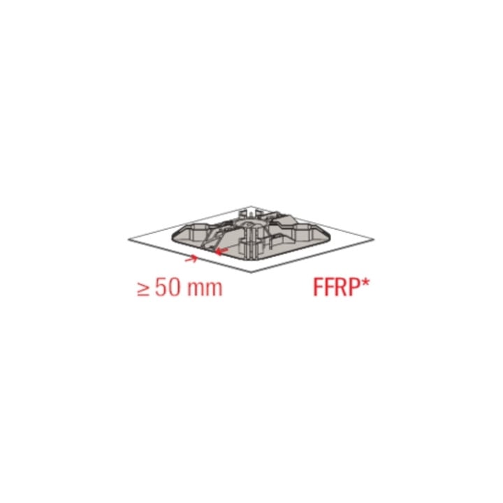 fischer Flachdachfuß FFRP Schutzvlies