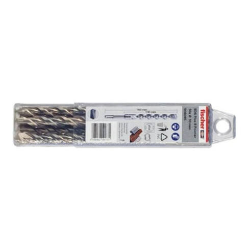 fischer Foret à percussion 2 taillants SDS Plus II 12/150/210 QP en coffret de 10 pièces
