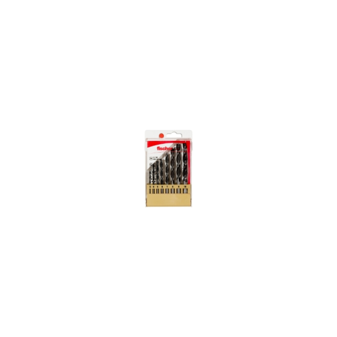 fischer Forets à bois D-WS Set 3-10mm P 8 pièces
