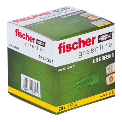 fischer  Gasbetonplug GB 8 Green