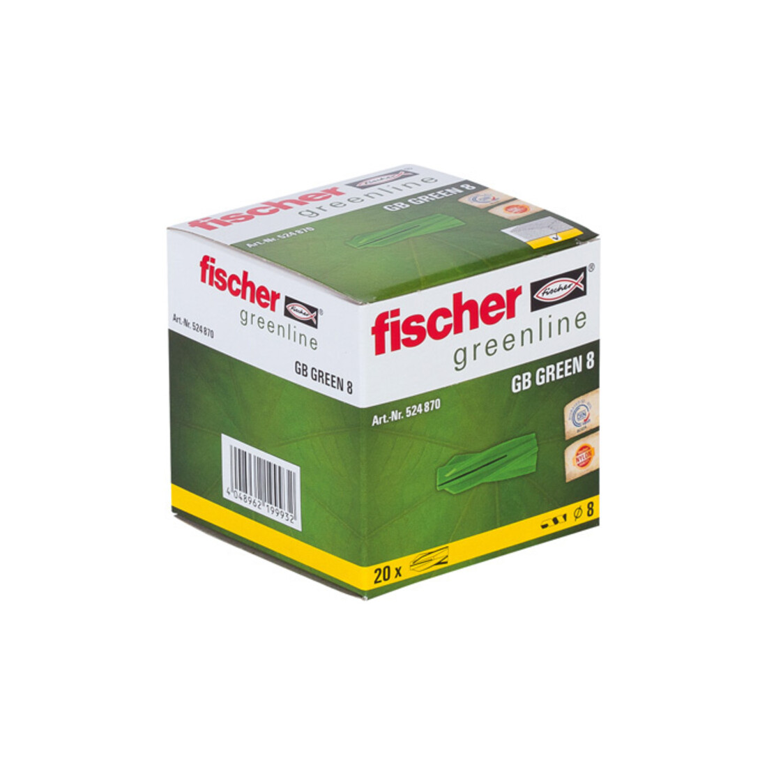 fischer  Gasbetonplug GB 8 Green