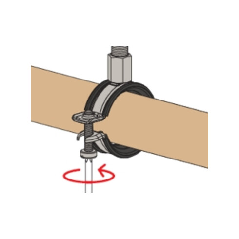 fischer Gelenkrohrschelle FGRS 53-59 M8/10 Univ