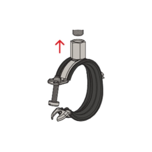 fischer Gelenkrohrschelle FGRS 53-59 M8/10 Univ