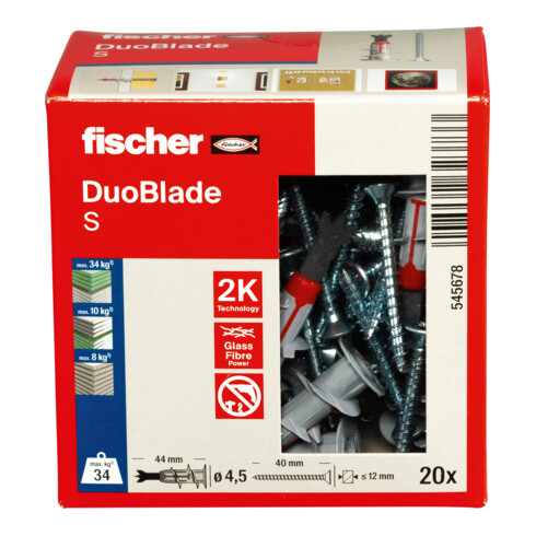 fischer  Gipsplaatplug DuoBlade S met schroef