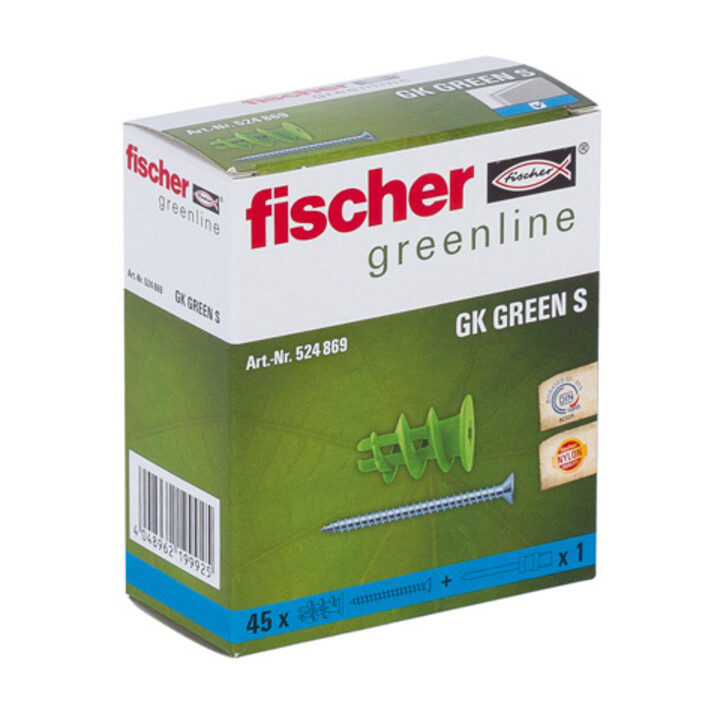 fischer Gipsplaatplug GK Green S