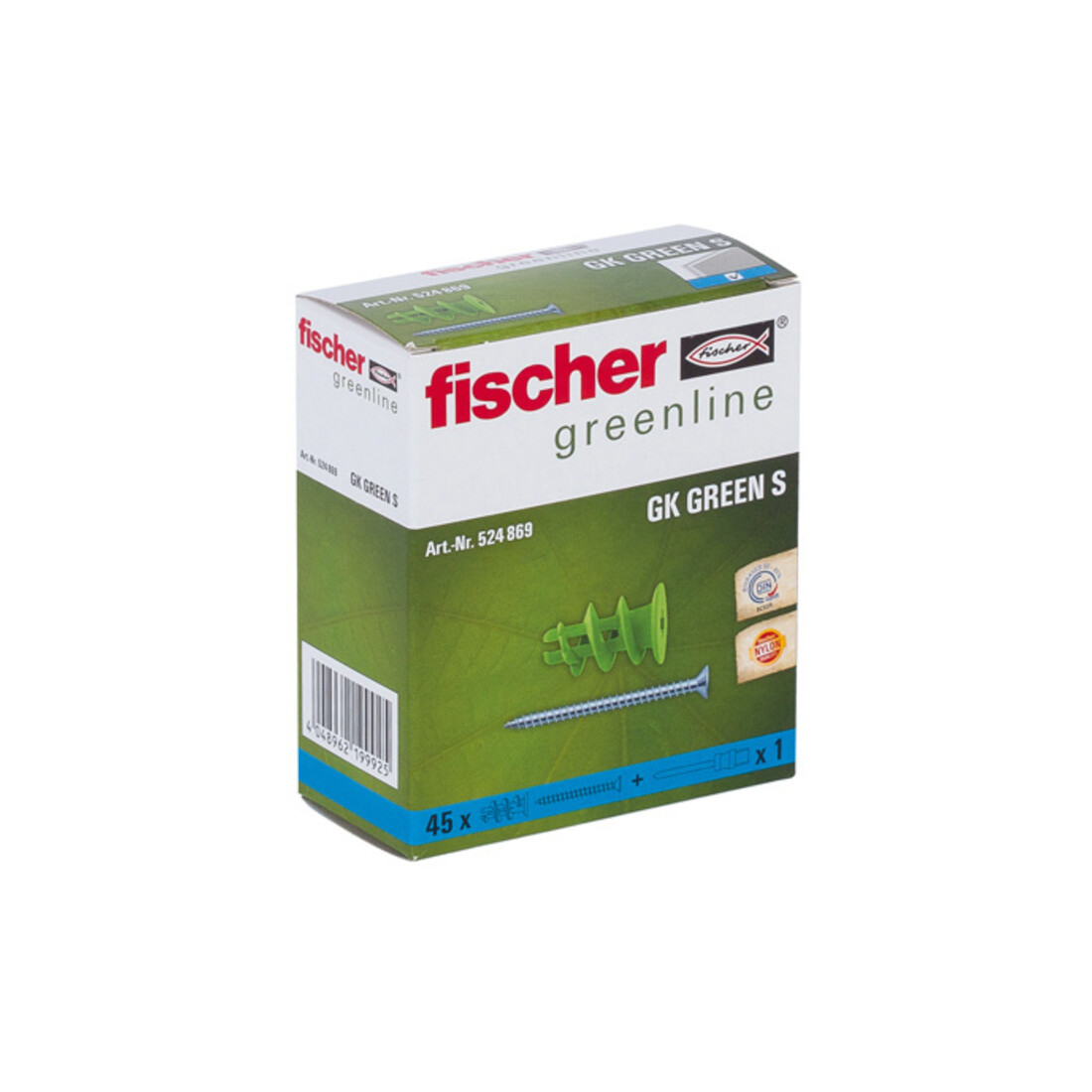 fischer Gipsplaatplug GK Green S