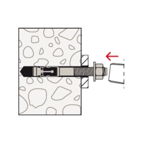 fischer goujon d'ancrage FAZ II Plus 12/30 HCR