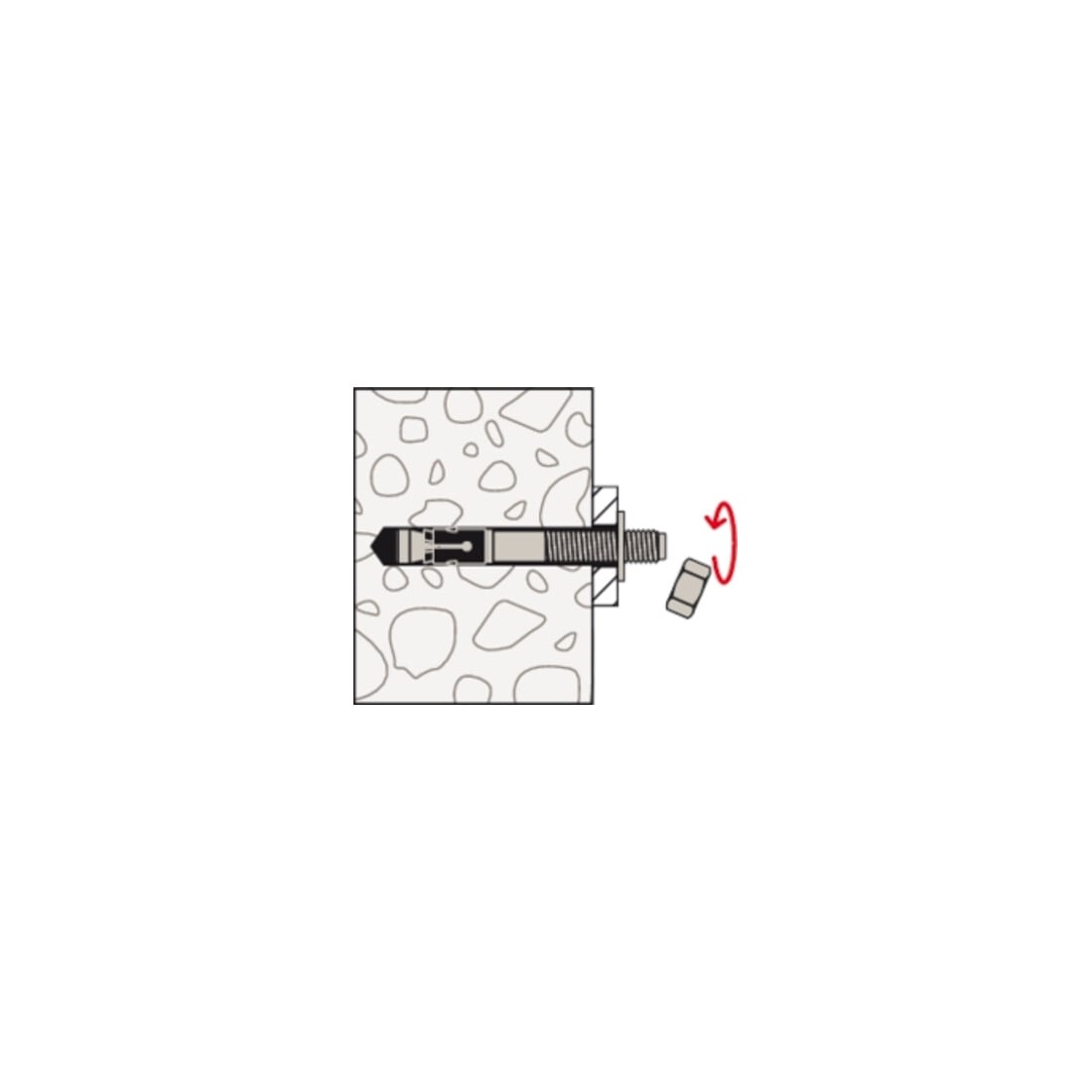 fischer goujon d'ancrage FAZ II Plus 8/30 GS R