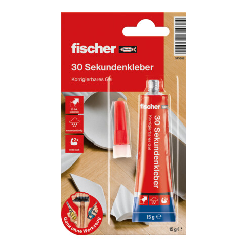 fischer GOW 30 Sekunden Kleber 15g