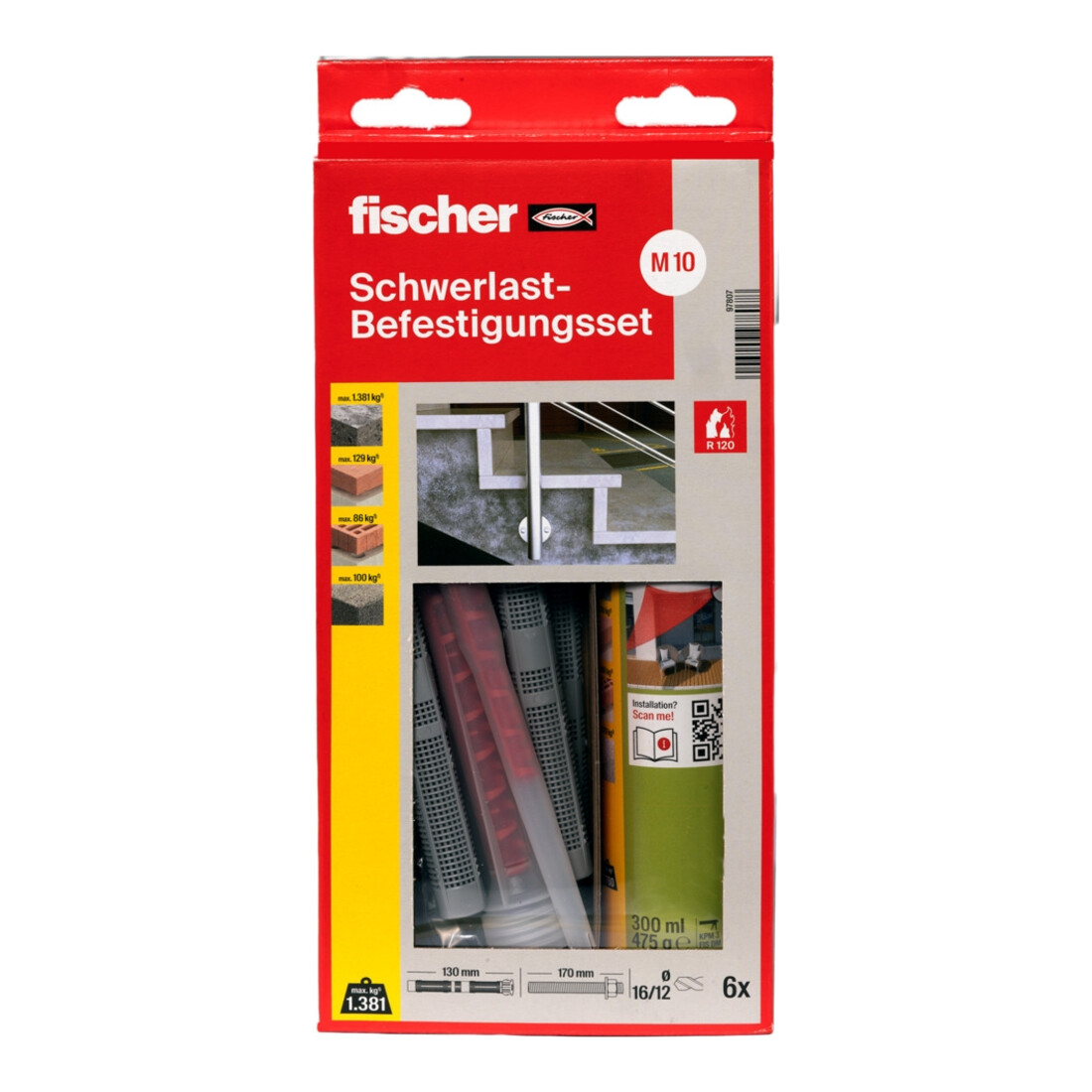 fischer heavy duty fixing set 300 T SBS Set M10