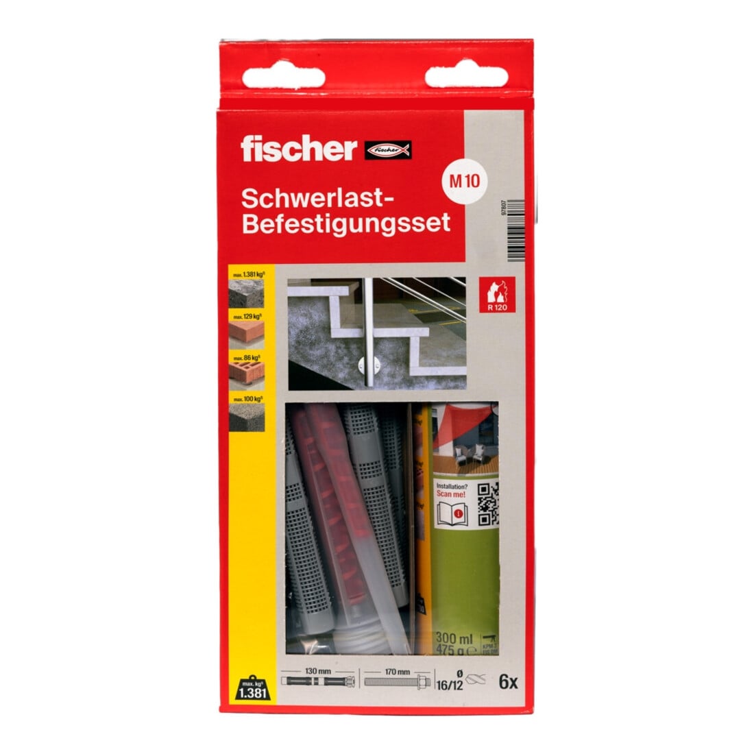 fischer heavy duty fixing set 300 T SBS Set M10