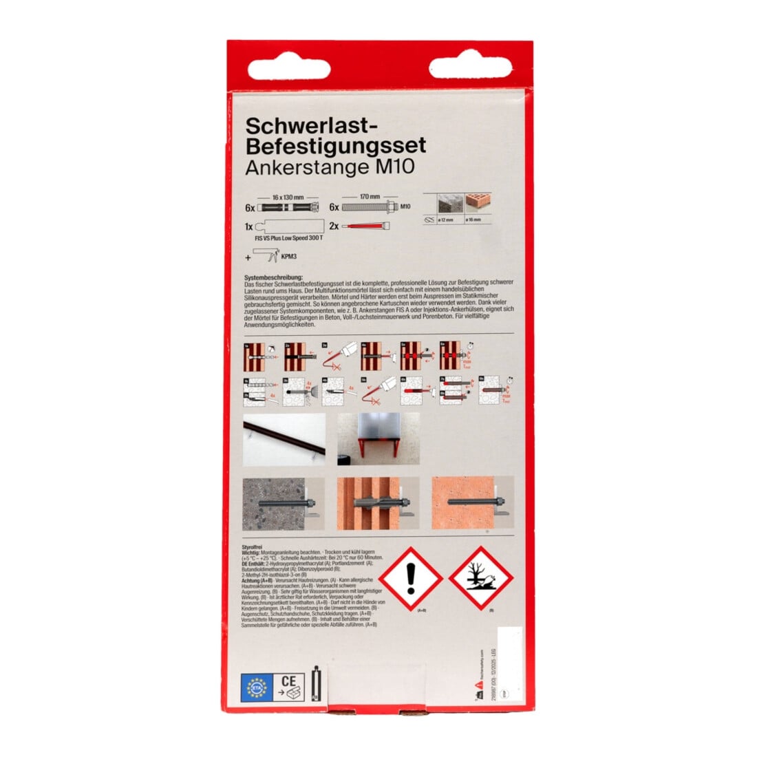 fischer heavy duty fixing set 300 T SBS Set M10