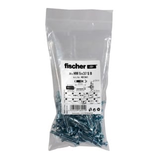 fischer Hohlraum-Metalldübel HM 5x37 S B (20)