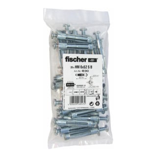 fischer Hohlraum-Metalldübel HM 6x52 S B (20)