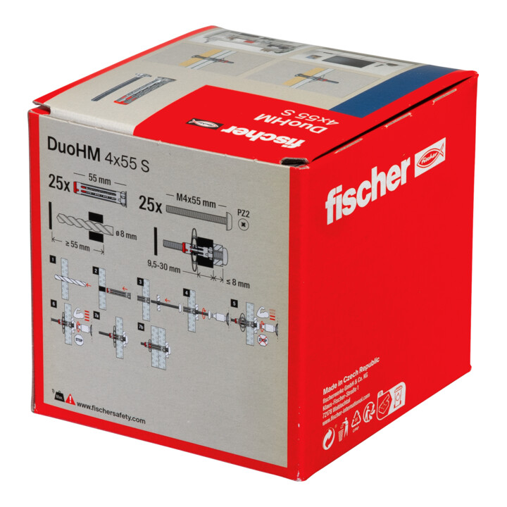 fischer Hohlraumdübel DuoHM 4x55 S PZ