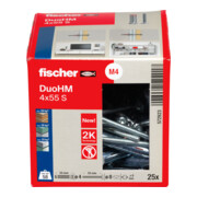 fischer Hohlraumdübel DuoHM 4x55 S TX-4