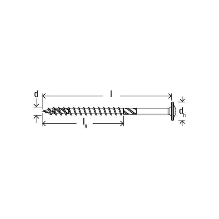 fischer Holzschraube PowerFast II 10,0x260 TK TX TG blvz 50