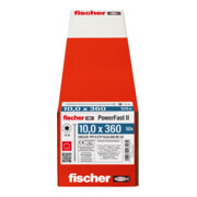 fischer Holzschraube PowerFast II 10,0x360 SK TX TG blvz 50-4