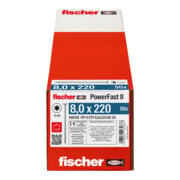 fischer Holzschraube PowerFast II 8,0x220 SK TX TG blvz 50-4