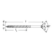 fischer Holzschraube PowerFast II 8,0x320 SK TX TG blvz 50-5