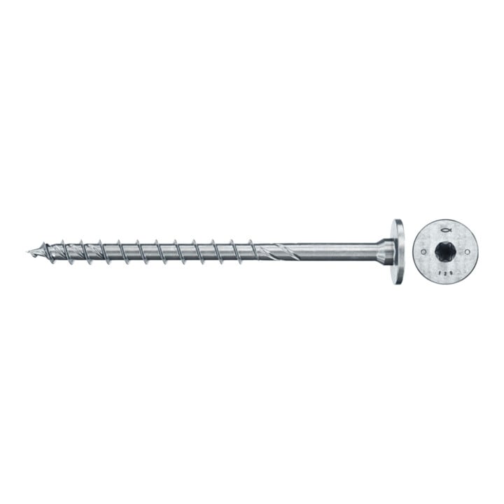 fischer Holzschraube PowerFast II 8,0x80 ST TX TG blvz 50