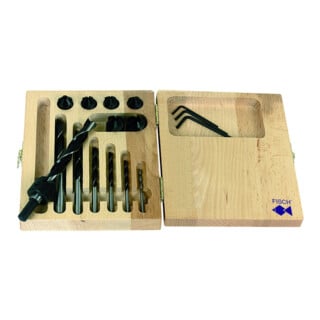 Fischer Holzspiralbohrer Set Standard 7tlg. 3-12mm mit Senker