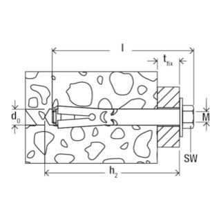 fischer Hülsenanker FSA S m. Schraube