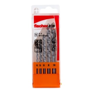 fischer Jeu de forets à pierre D-S 4-10mm P 5 pièces
