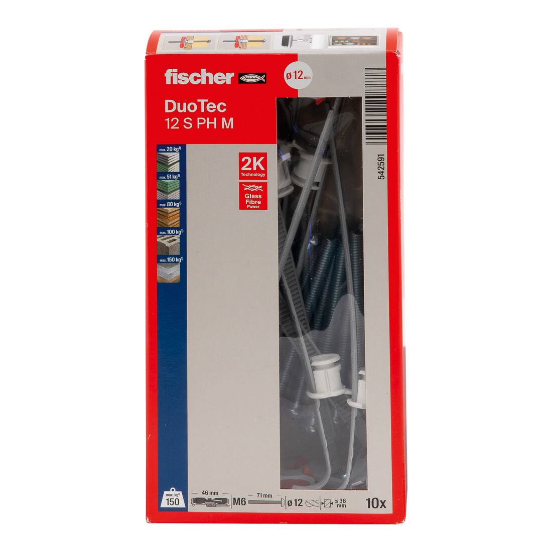 fischer Kippdübel DuoTec 12 S PH M LD