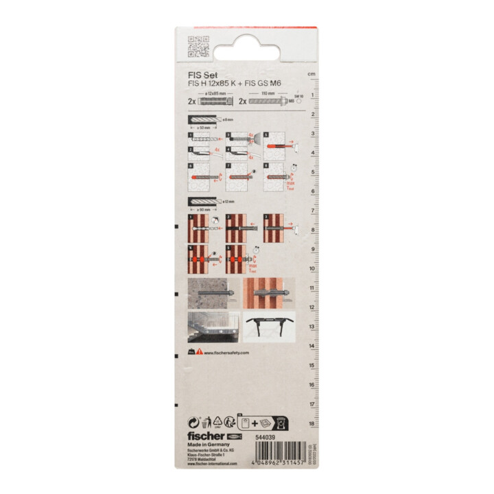 fischer Kit d'accessoires d'injection M6 K