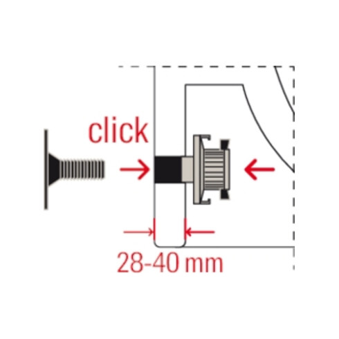 fischer Kit de fixation pour lavabo suspendu WST Klik 120