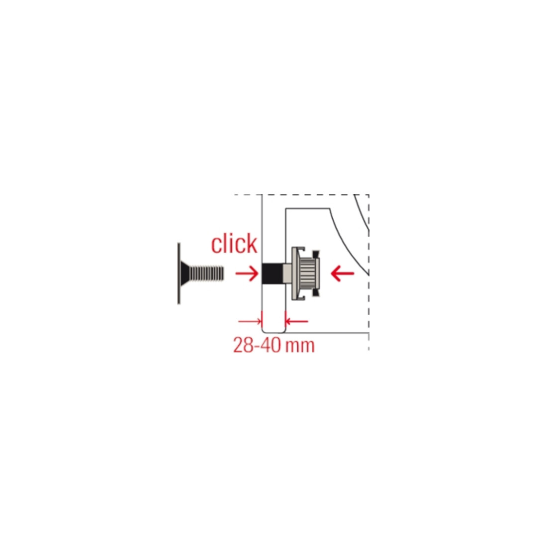 fischer Kit de fixation pour lavabo suspendu WST Klik 120