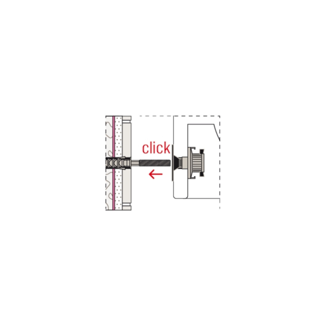 fischer Kit de fixation pour lavabo suspendu WST Klik 120