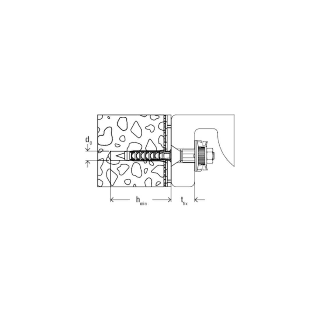 fischer Kit de fixation pour lavabo suspendu WST Klik 120