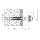 fischer Kit de fixation pour lavabo suspendu WST Klik 140-4