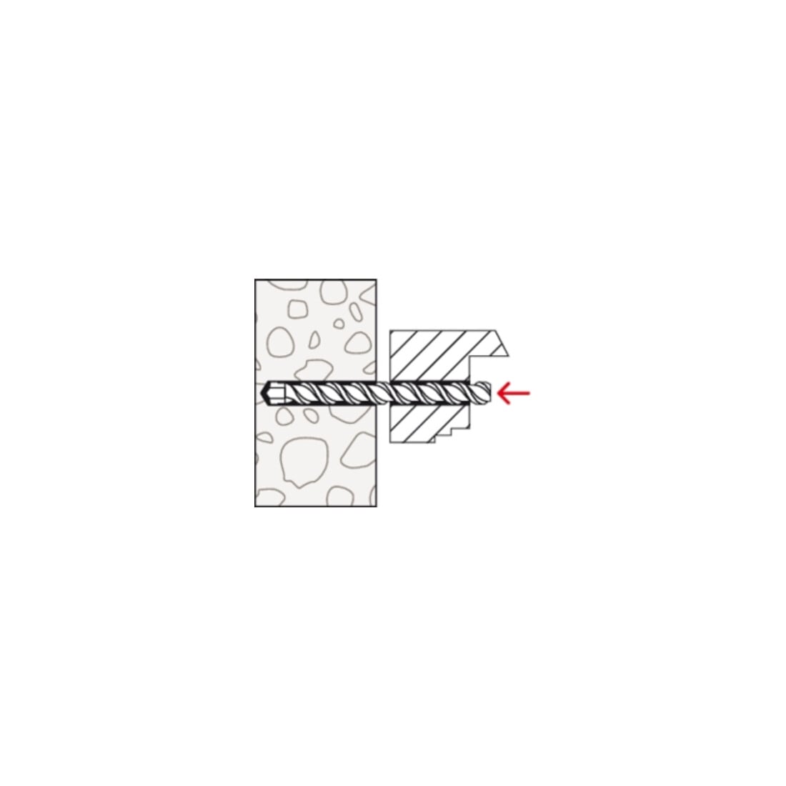 fischer kozijnplug F M met verzonken kopschroef PZ