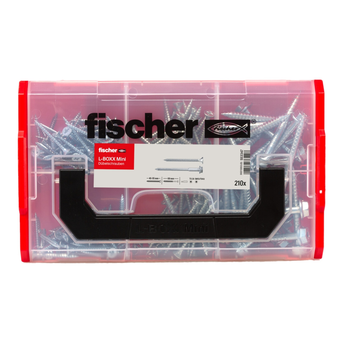 fischer L-Boxx mini Dübelschrauben (210 Teile)