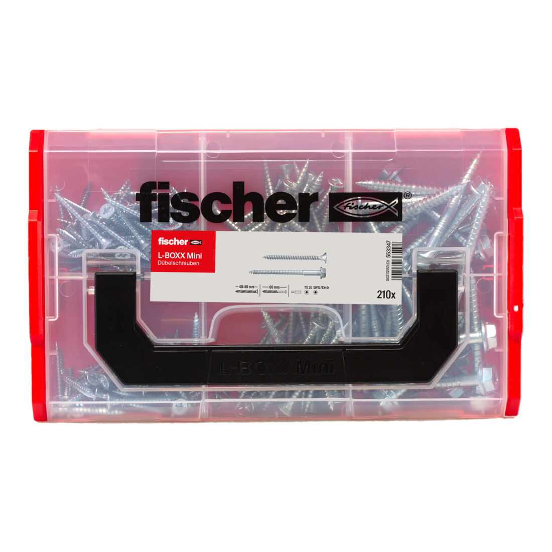 fischer L-Boxx mini Dübelschrauben (210 Teile)