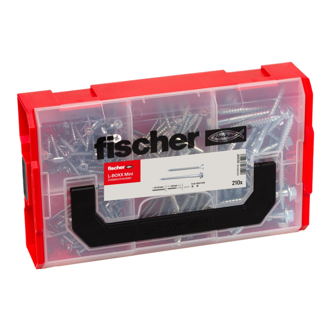 fischer L-Boxx mini Dübelschrauben (210 Teile)