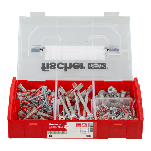 fischer L-Boxx mini DuoLine + Schraube (181 Teile)