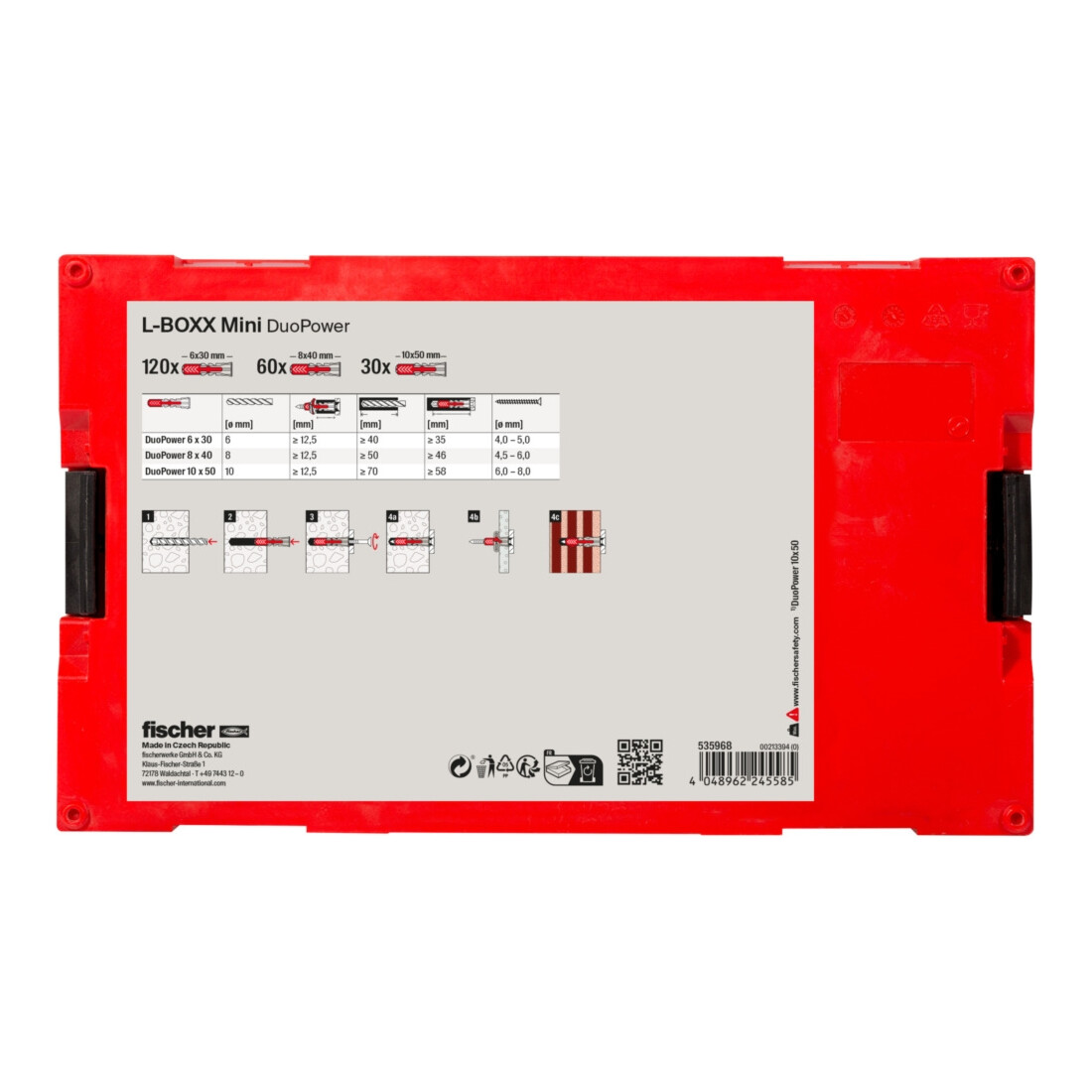fischer L-Boxx mini DuoPower (210 Teile)