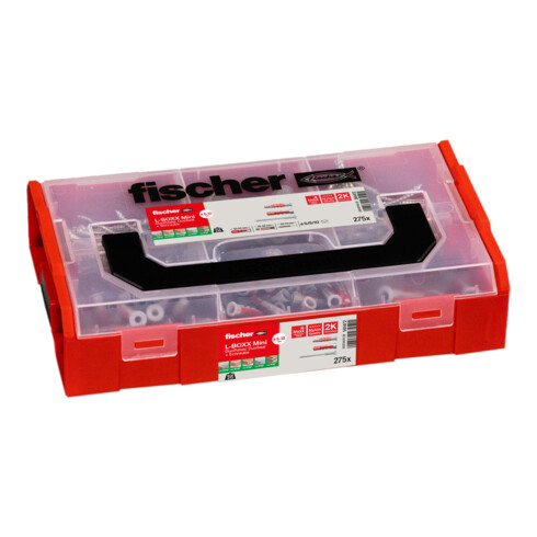 fischer L-Boxx mini DuoPower et DuoSeal + vis (275 pièces)