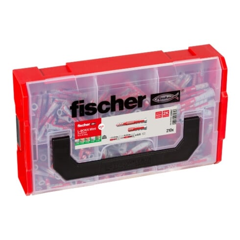 fischer L-Boxx mini DuoPower kurz & lang (210 Teile)