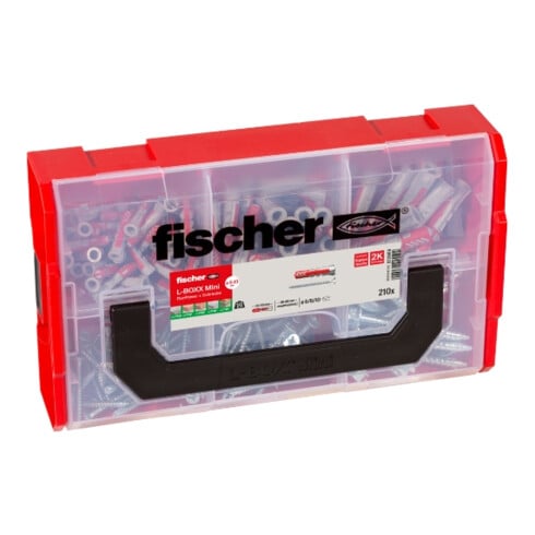 fischer L-Boxx mini DuoPower + Schraube (210 Teile)