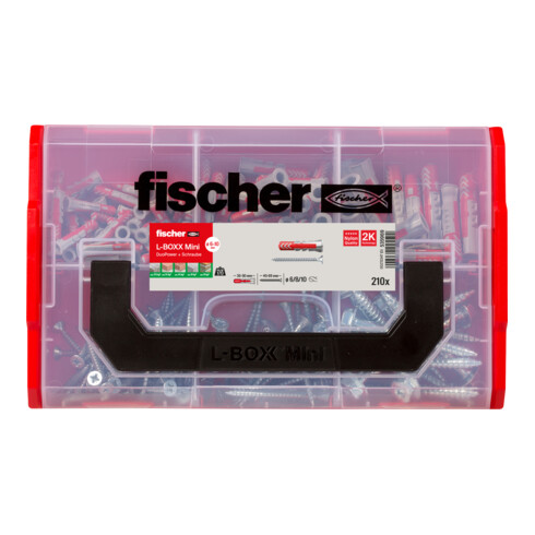fischer L-Boxx mini DuoPower + Schraube (210 Teile)